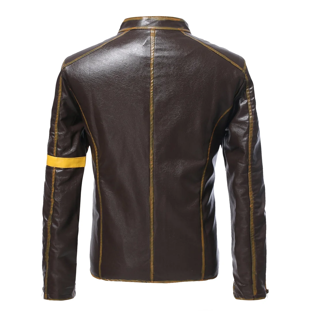 Men's Casual Coat Motorcycle Leather Jacket