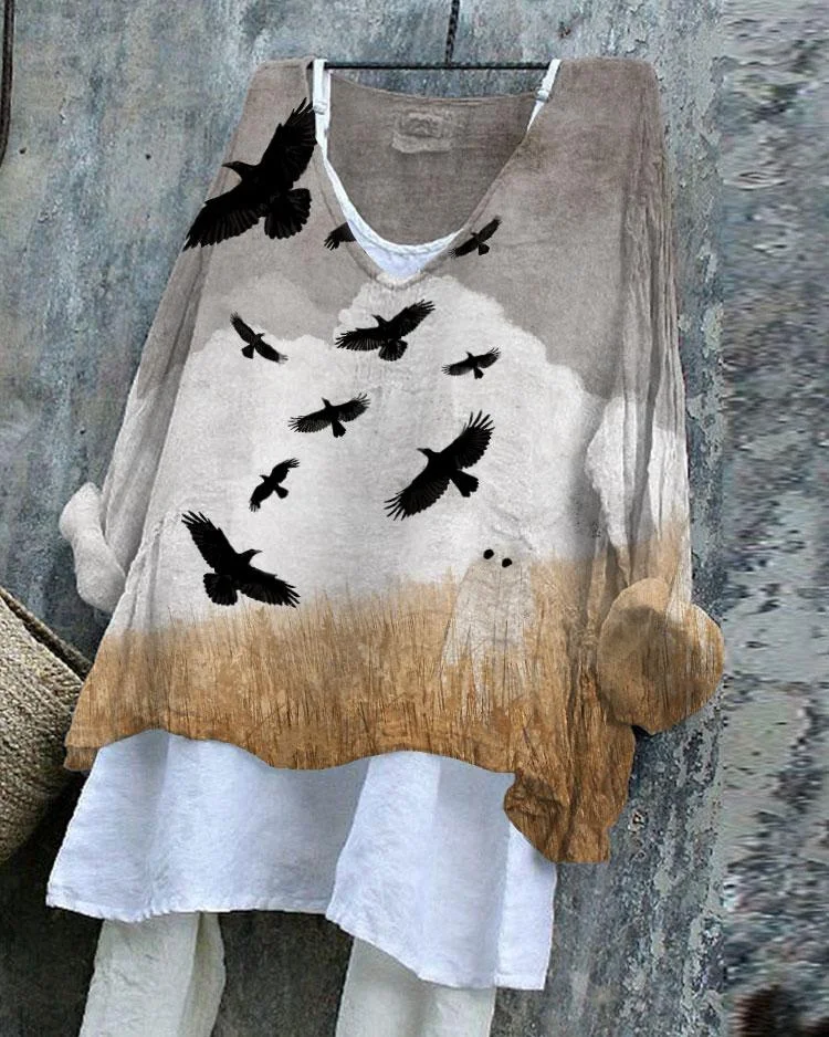 Walter and The Crows Postcard Tunic