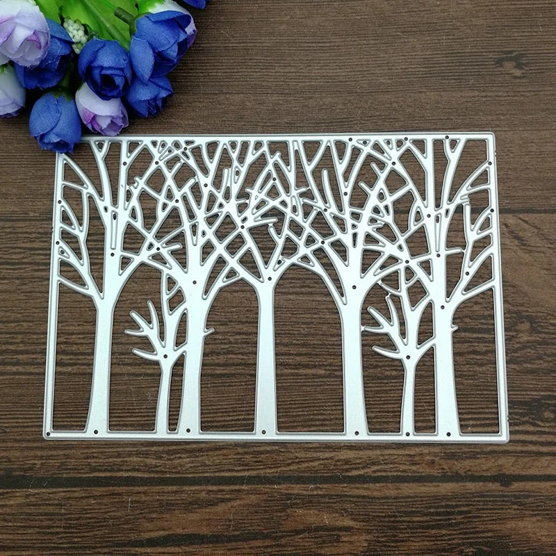 Nice Tree Cutting Dies background Metal Cutting Dies Stencils For Card Making Decorative Embossing Suit Paper Cards Stamp DIY