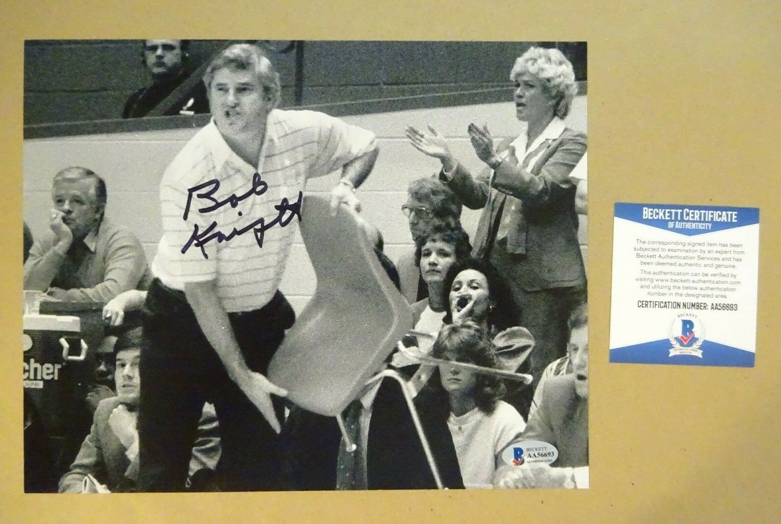 Signed BOB KNIGHT Autographed Hoosiers Basketball Photo Poster painting 8x10