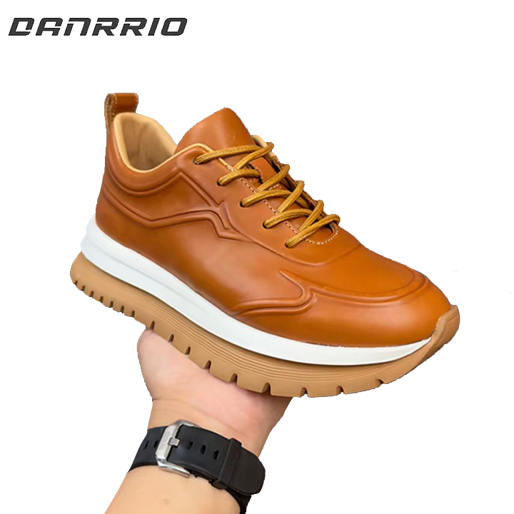 DANRRIO Handmade Retro Thick-soled Lightweight Breathable Casual Leather Shoes DANRRIO.COM DANRRIO