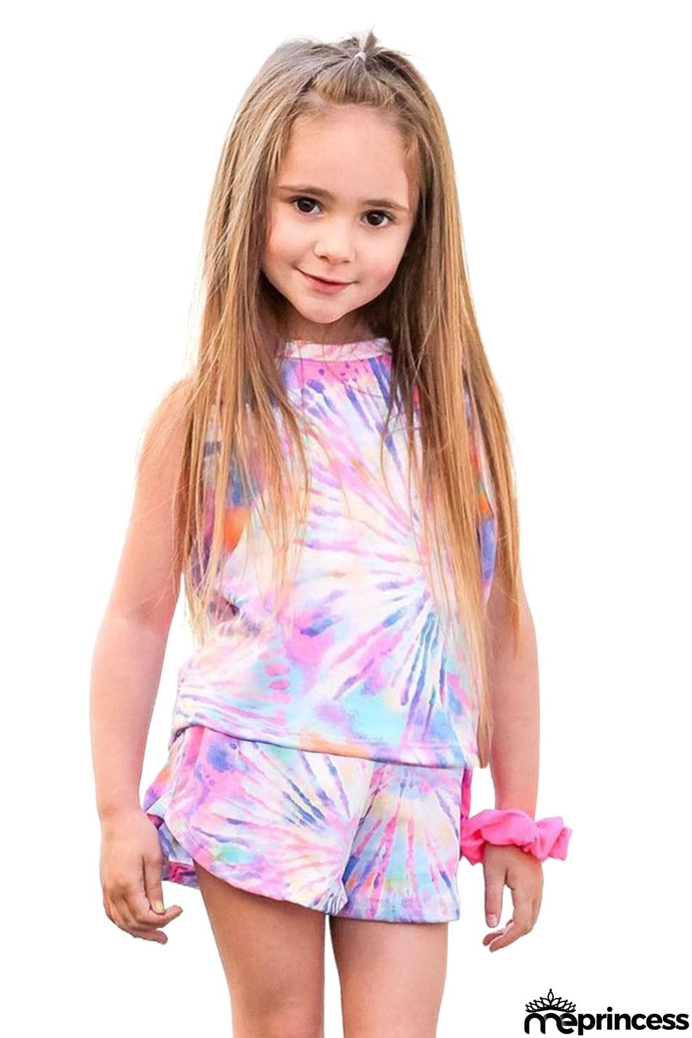 Tie dye Vest and Shorts Kid's Lounge Set