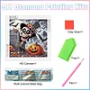 Diamond Painting - Partial Special Shaped Drill - Halloween Skeleton(Canvas|30*30cm)