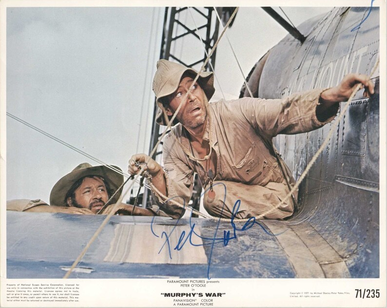 Peter O'Toole (d. 2013) Signed Autographed VintageMurphy's War