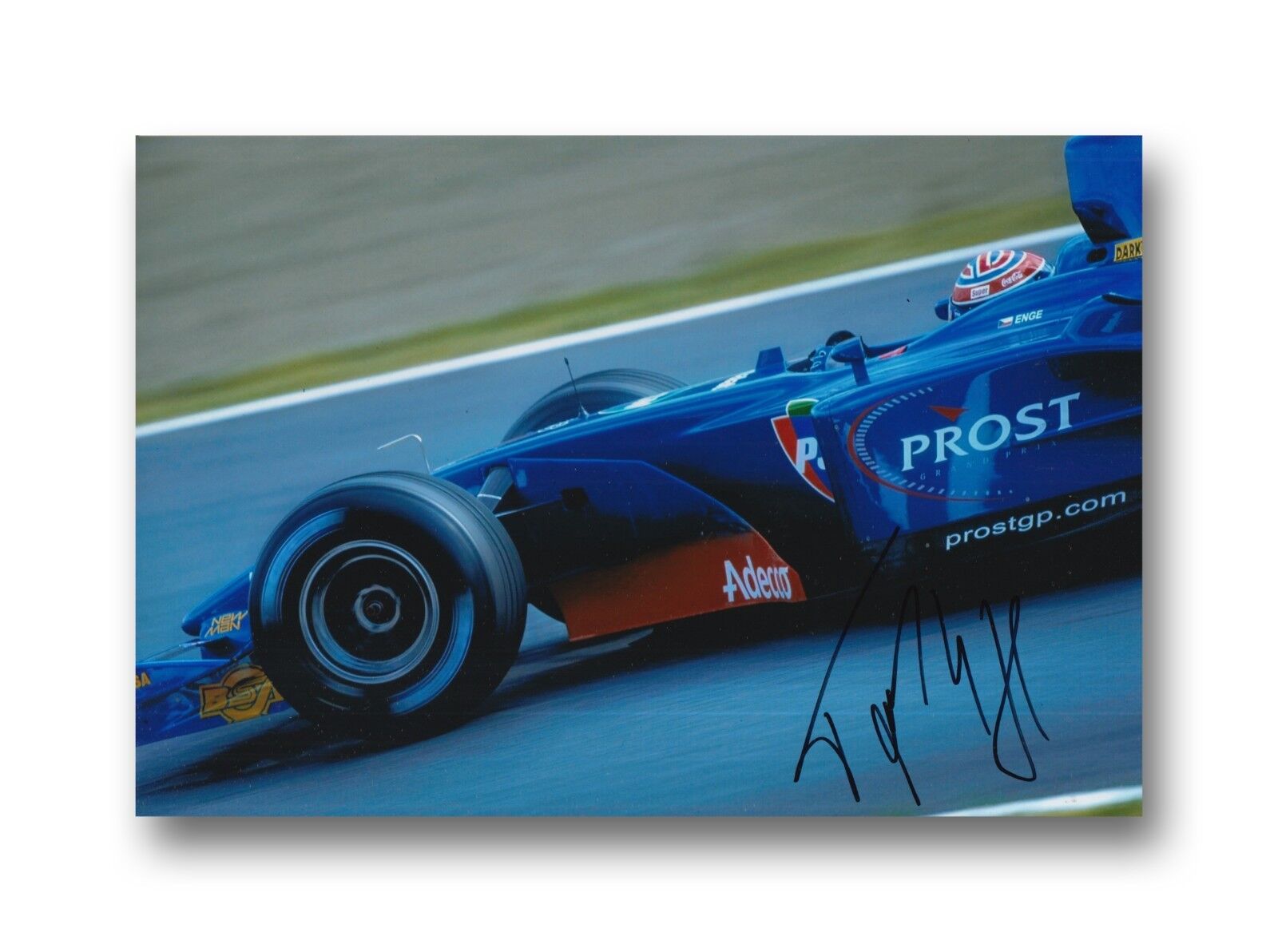 TOMAS ENGE HAND SIGNED 12X8 Photo Poster painting PROST F1.