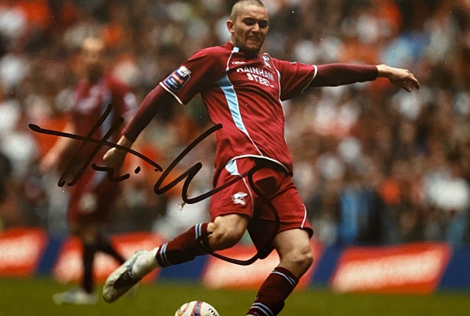 Henri Lansbury Genuine Hand Signed 6X4 Photo Poster painting - Scunthorpe United