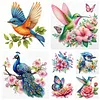 Animal Glass Bead Partial 11CT DIY Stamped Cross Stitch Kits for Beginners Adults Home Decor Cross Stitch Art and Crafts Kits 14.04x14.04in