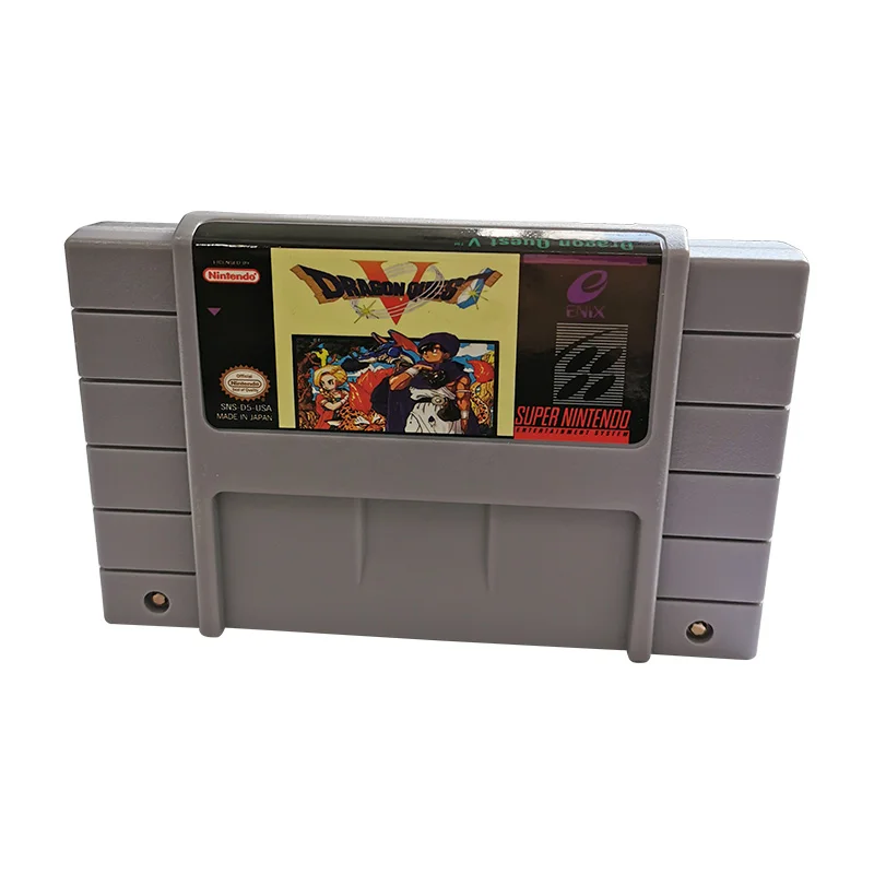 Dragon Quest V 5 SNES For Super Nintendo Entertainment System - 16 Bit US Version Game Cartridge