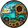 Diamond Painting -DIY Round Drill Sunflower Car