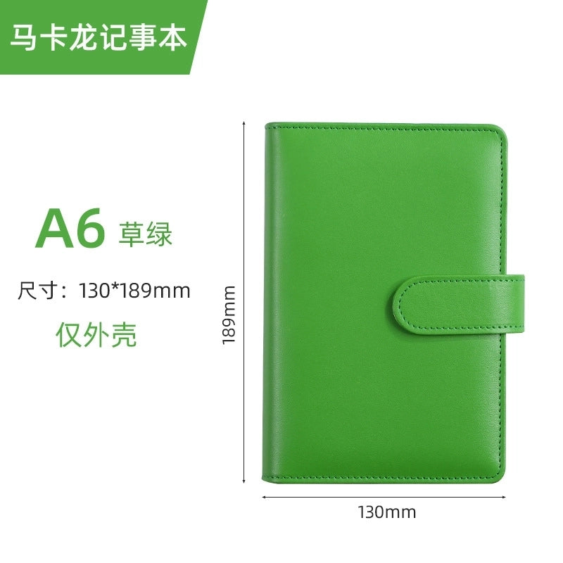Creative Solid Color Macaron Student Stationery Loose-leaf Notebook