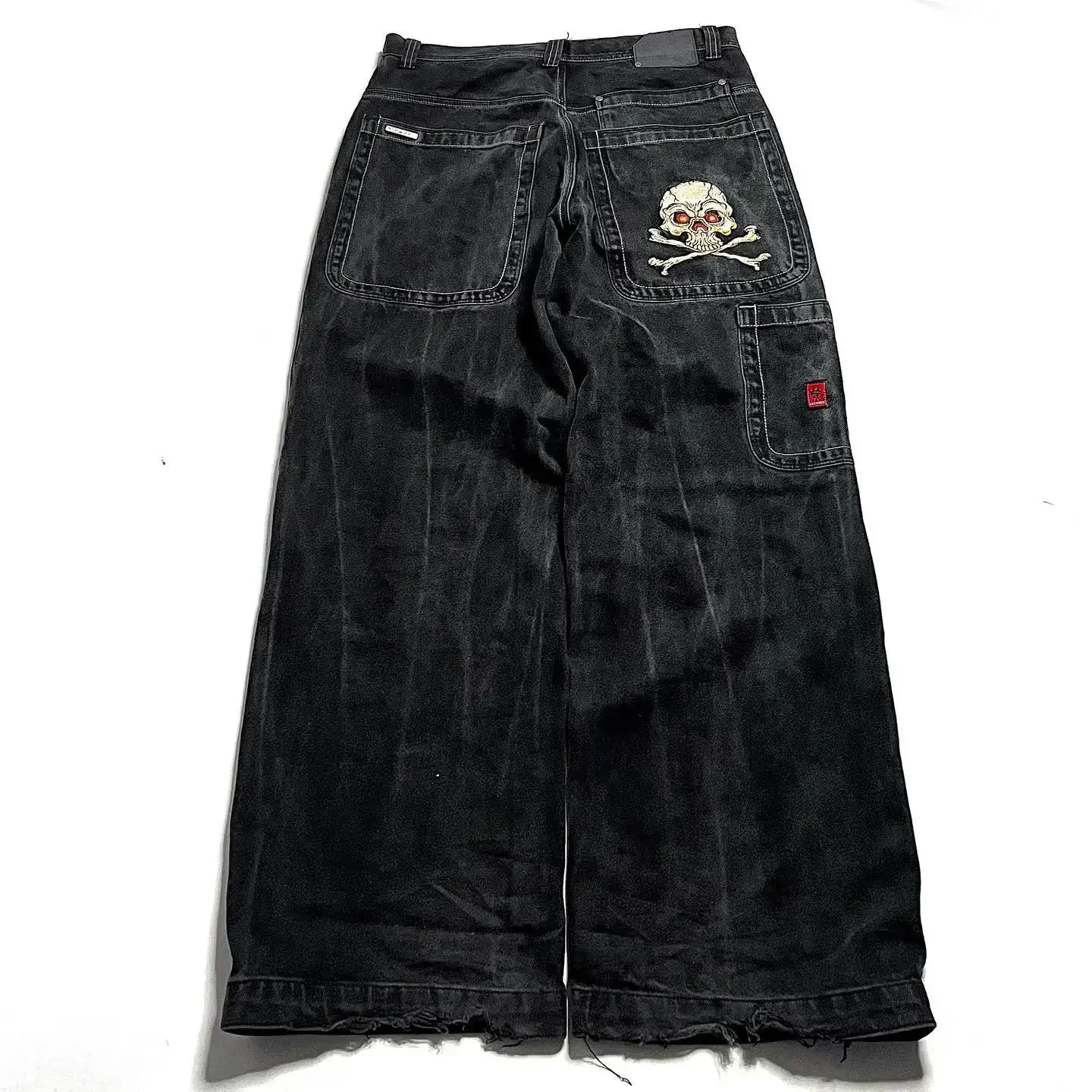 Lifesmybeach costumes for women sexy Streetwear y2k Cargo Pants Mens Harajuku Hip Hop Multi Pocket Retro Blue Baggy Jeans New Gothic High Waist Wide Leg Trousers