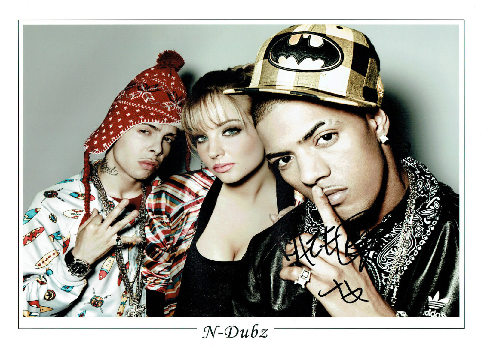 FAZER N-Dubz SIGNED Autograph Hugh 16x12 Photo Poster painting Rapper Richard RAWSON AFTAL COA