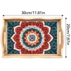 DIY Diamond Painting Decor Wooden Food Tray - Mandala