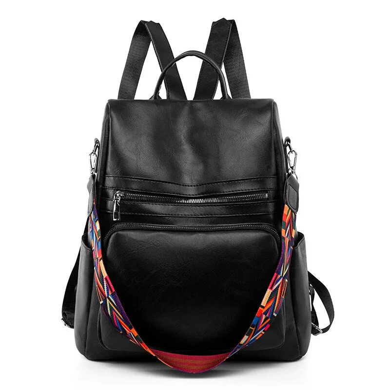 2022 New Designer Backpack Women High Quality Leather Backpack School Bags for Teenagers Girls Large Capacity Travel Backpack