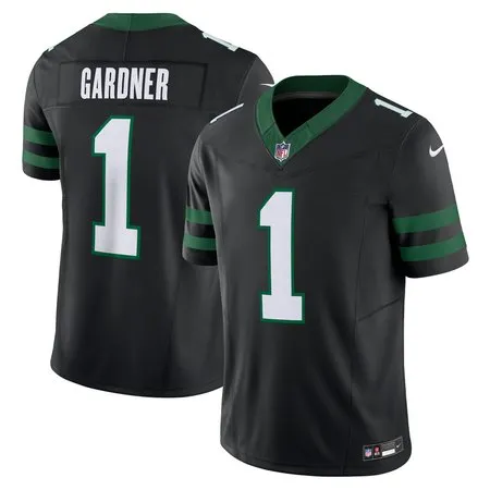 Men's New York Jets Ahmad Sauce Gardner  Legacy Black Alternate Vapor F.U.S.E. Limited Jersey