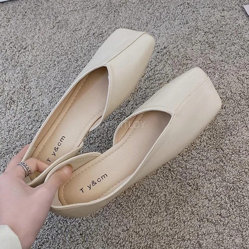 Ladies Vintage Candy Color Party Shoes Women Casual Spring Work Office Flats Elegant Basic Solid Color Loafers Zapatos Mujer