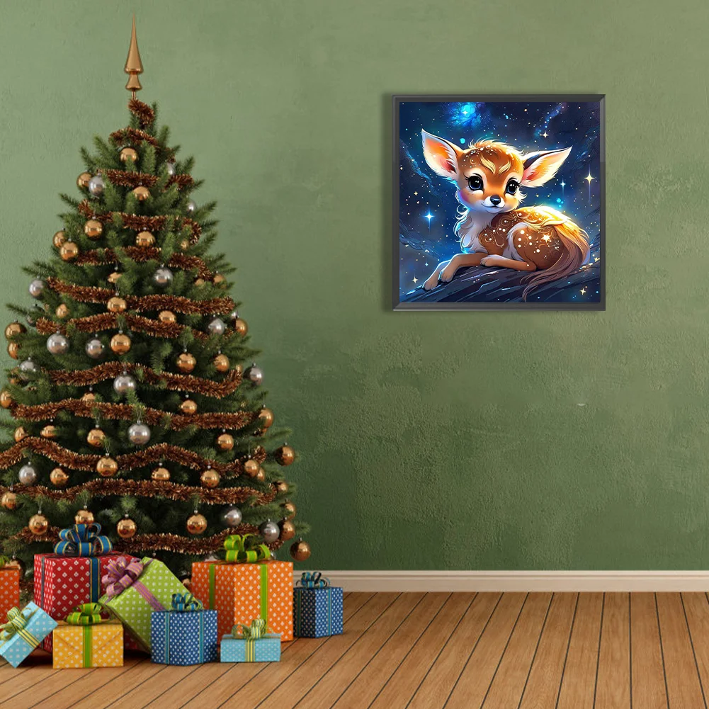 Full Round Diamond Painting 40*40cm - Glowing Animals