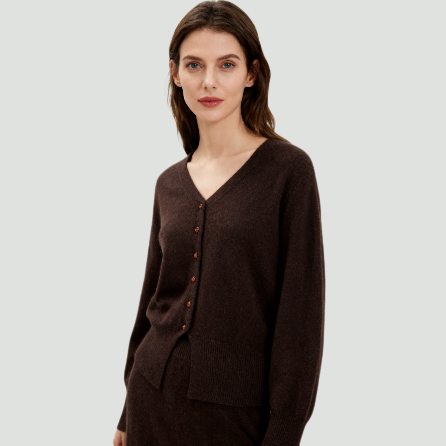 Gentle Ladies Cashmere Cardigan REAL SILK LIFE