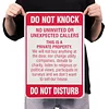 Do Not Knock Do Not Disturb - Metal Tin Signs(8*12Inch/12*16Inch)