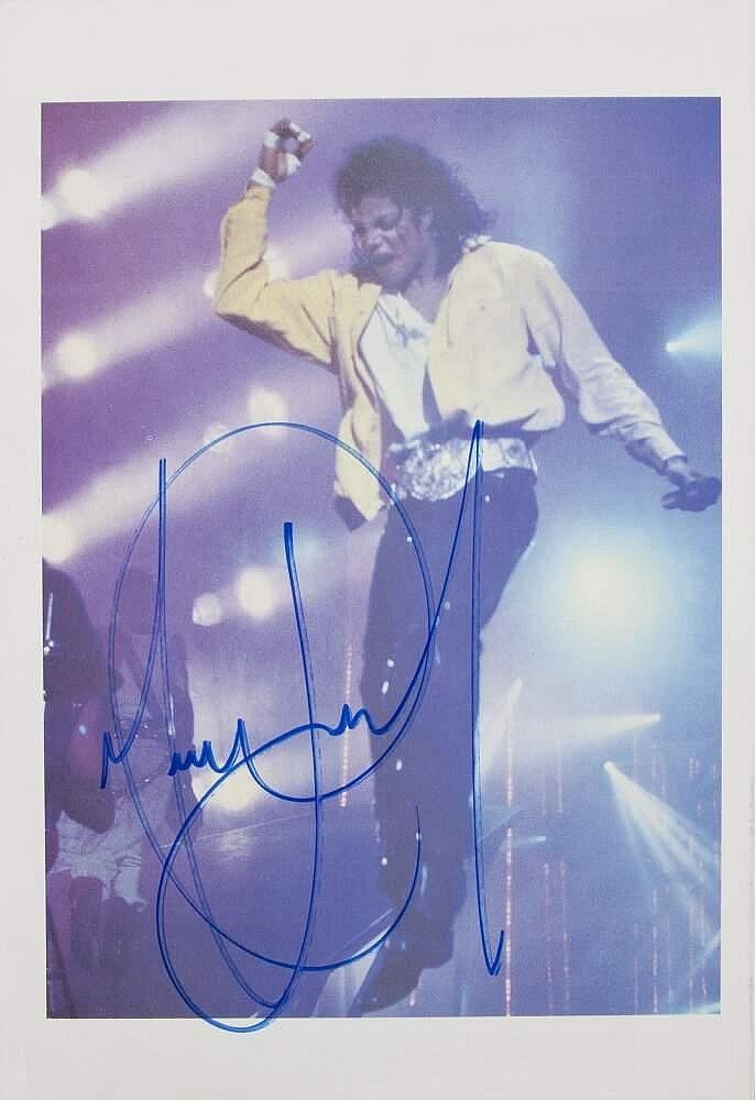 MICHAEL JACKSON Signed 'Live on Stage' Photo Poster paintinggraph - Pop Singer - preprint