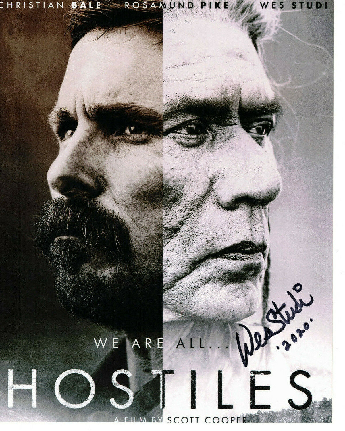 Wes Studi Authentic Signed 8x10 Photo Poster painting Autograph, Hostiles, Chief Yellow Hawk