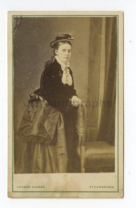 19th Century Fashion - 19th Century Carte-de-visite Photo Poster painting - Stourbridge, England