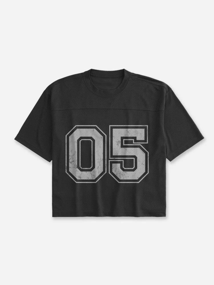 Retro Blokecore Mesh Football Jersey T-shirt