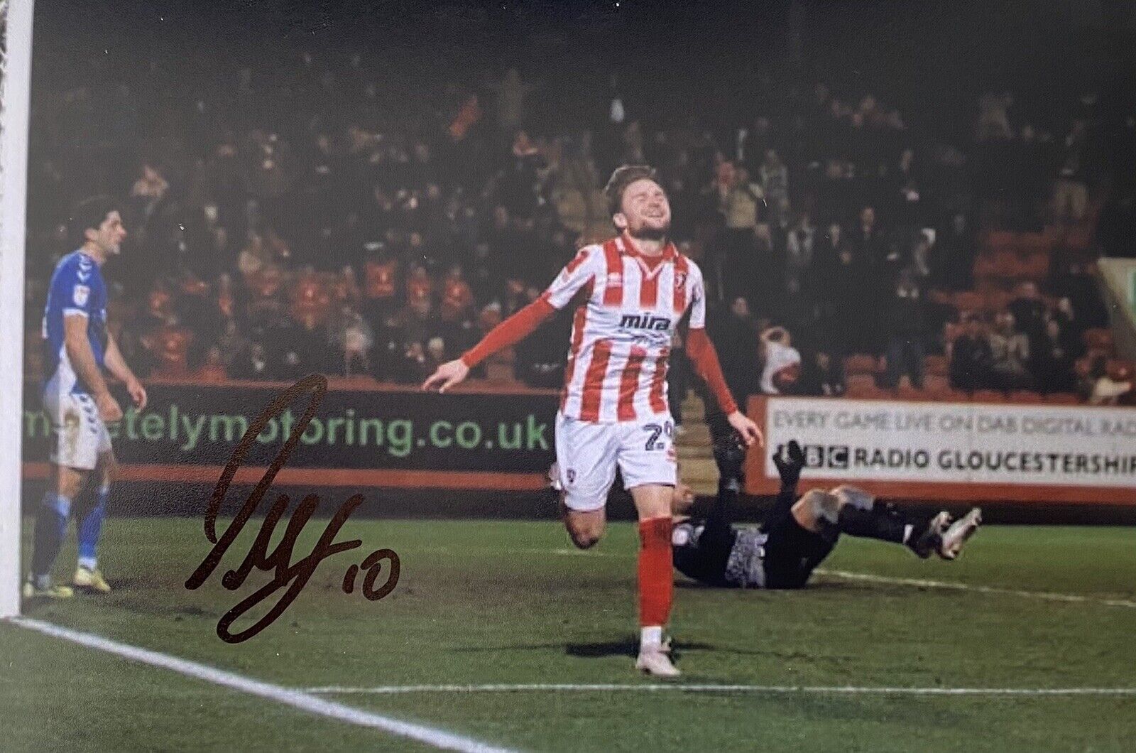 Alfie May Genuine Hand Signed Cheltenham Town 6X4 Photo Poster painting 2