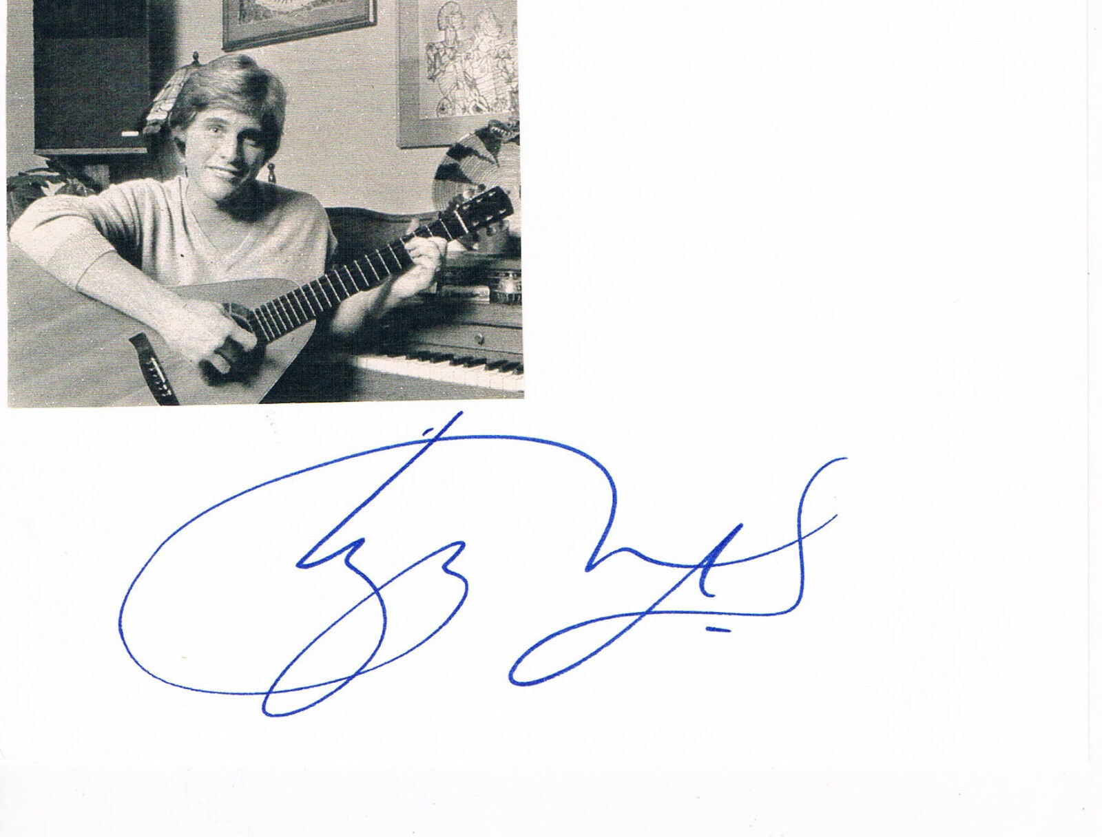 Leigh McCloskey 1955- autograph signed card 4x6