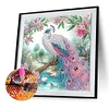 Pfau - speziell geformte Diamantmalerei - 30 * 30cm