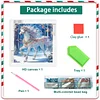 Diamond Painting-DIY Crystal Rhinestone White Horse in the Snow