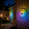 Solar Fence Lights Mandala Theme Waterproof Metal Solar Powered Deck Step Stair Lights for Garden Post Patio Decor Gifts for Women Mom
