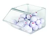 12" Acrylic Stacking Bin Display with Metal Hinged Lift-Open Lid