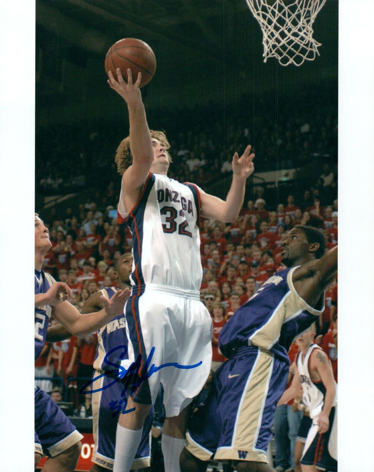 Sean Mallon NCAA College Gonzaga Hand Signed Autograph 8x10 Photo Poster painting