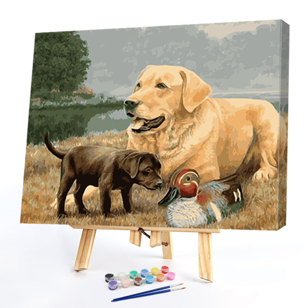 

40*30CM Paint By Numbers-Animal by River, 501 Original