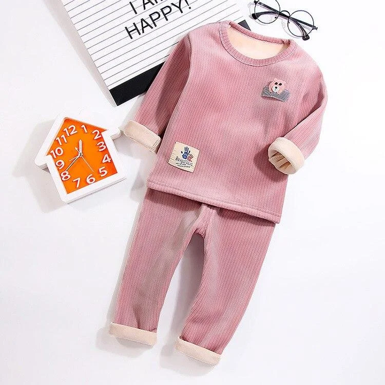 Cotton Boys Girl Pajamas Children Baby Girl 2 Piece Kids Girls Pjs Long Sleeve Suit Cartoon&nbsp; For Boy Kids Sleepwear Clothing