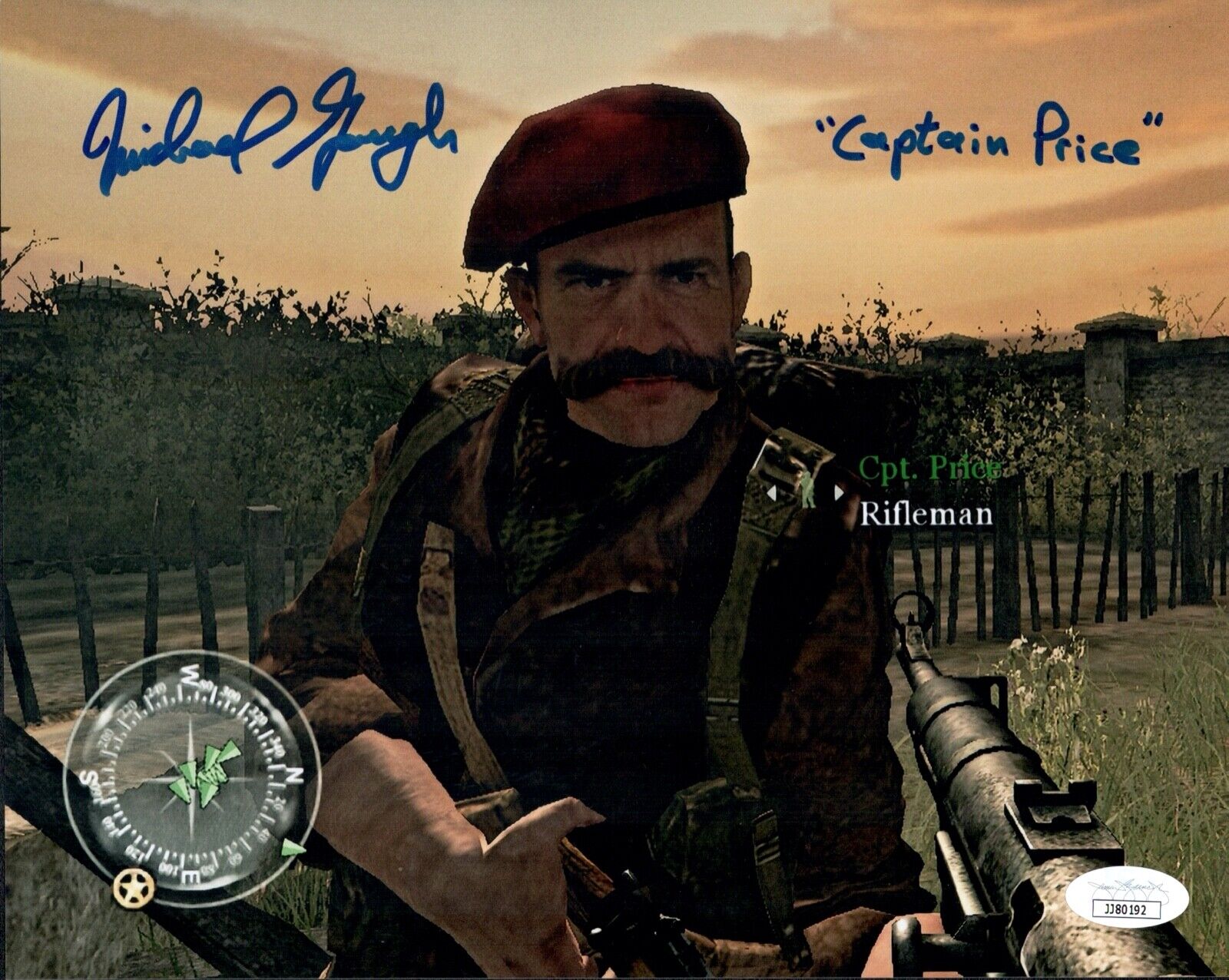 MICHAEL GOUGH Signed 8x10 Photo Poster painting CALL OF DUTY Captain PRICE Autograph JSA COA