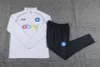 2023-2024 Napoli Half-Pull Training Suit White Football Shirt 1:1 Thai Quality Set perfectftball