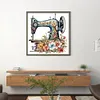 【Limited Stock Sale】Flower Sewing Machine - 11CT Stamped Cross Stitch 50*50cm/19.69*19.69in tapestrymarket