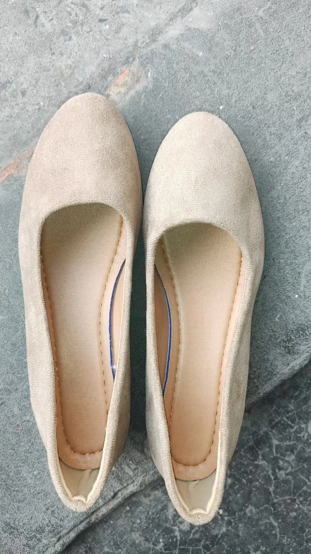 Breakj Breakj New Women's Leisure Single-Shoe Large-Size Round Head Pedaling Slope Single-Shoe Bean Shoes