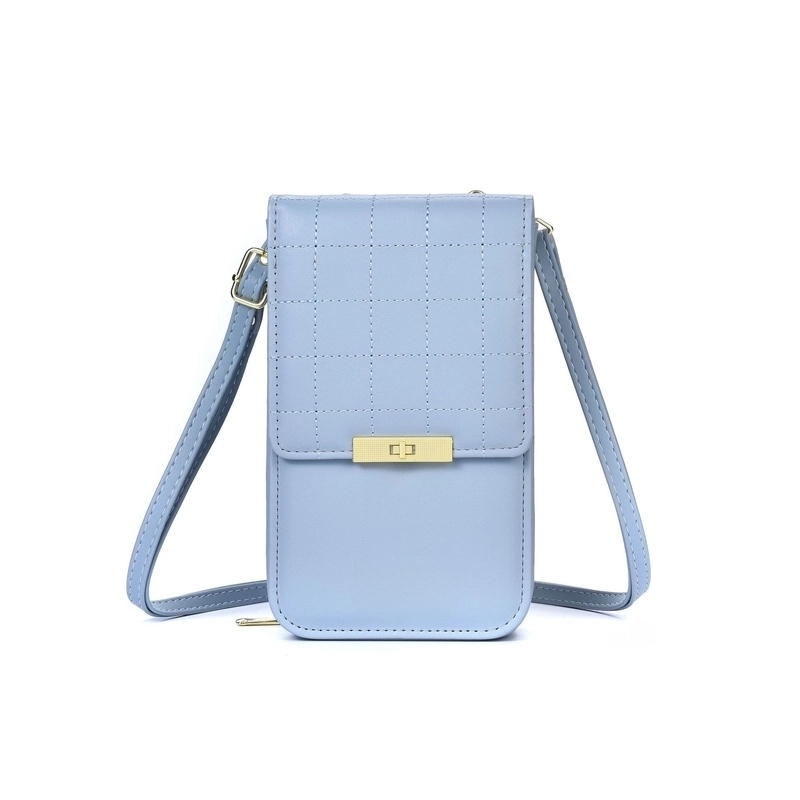 Women’s Medium Pu Leather Solid Color Classic Style Zipper Crossbody Bag Shoulder Bags