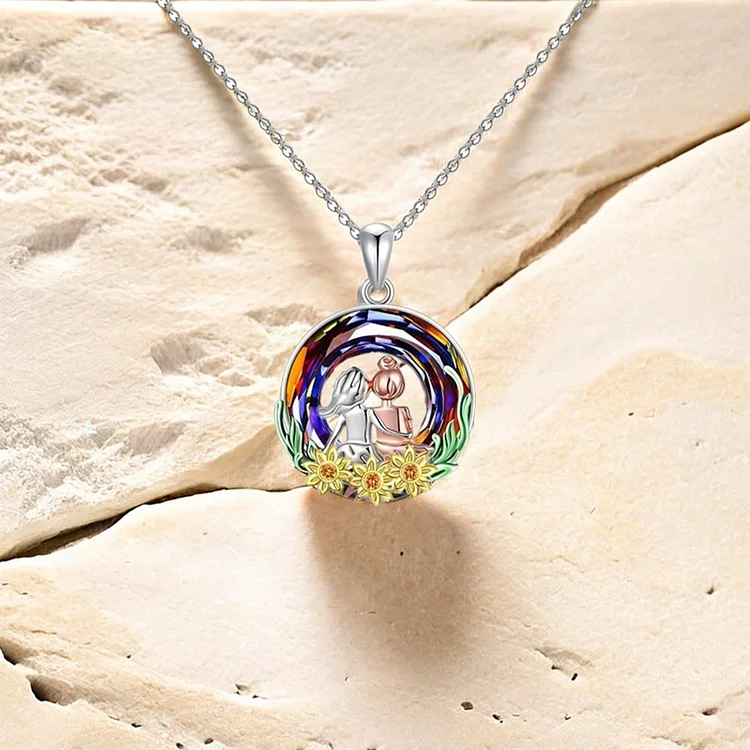 For Unbiological Daughter - Crystal Sister Necklace