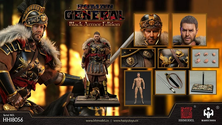 IN STOCK HHMODEL x HAOYUTOYS New Product: 1/6 Imperial Legion - Imperial General (Black Gold Version)
