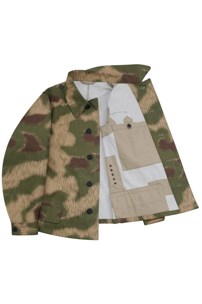   Luftwaffe German Field Division Marsh Sumpfsmuster 44 Camo Modified Shortened Smock I German-Uniform