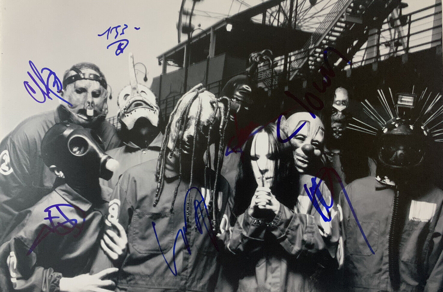 SLIPKNOT HAND SIGNED 12x18 Photo Poster painting JOEY JORDISON COREY TAYLOR AUTOGRAPH RARE COA