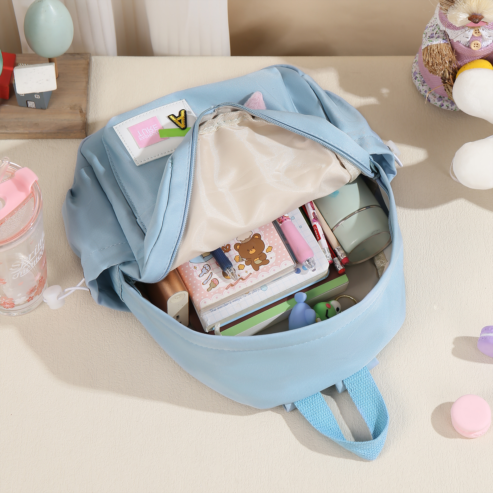 Zaino carino con Nome Personalizzato da Scuola per Studenti/bambini/ragazzi/viaggio 