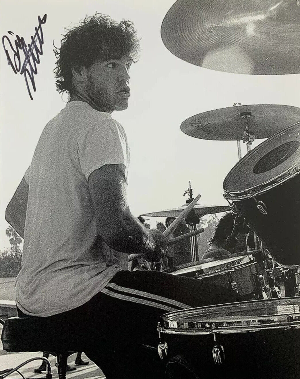 BILL STEVENSON HAND SIGNED 8x10 Photo Poster painting BLACK FLAG AUTO RARE AUTHENTIC DRUMMER