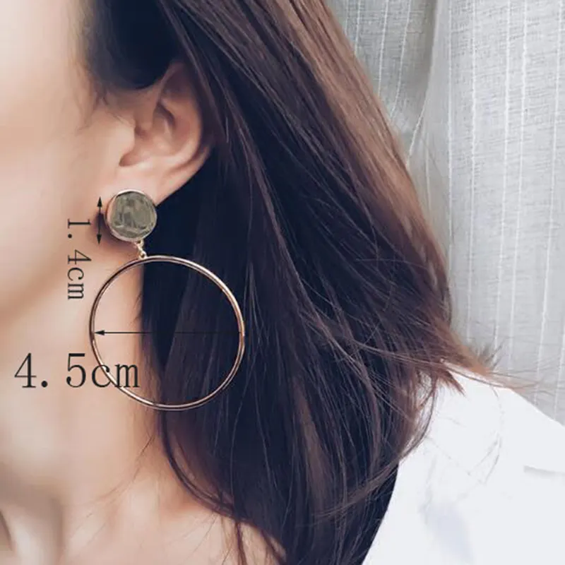 Simple Large Circle Earrings