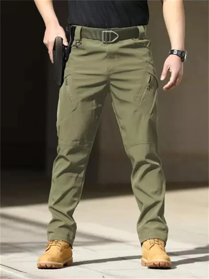 Men's Quick Dry Elastic Fabric Tear Resistant Tactical Multi Pocket Overalls-Cosfine