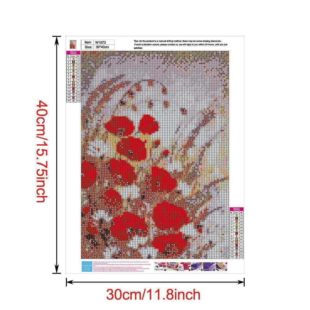 Diamond Painting - Full Round Drill - Flowers(30*40cm)
